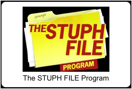 The STUPH FILE Podcast logo